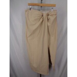Terea Andrea Pitter Faux Wrap Midi Skirt Size XXL New